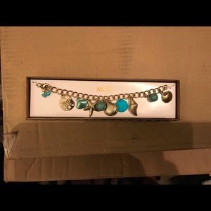 Seashell charm bracelet